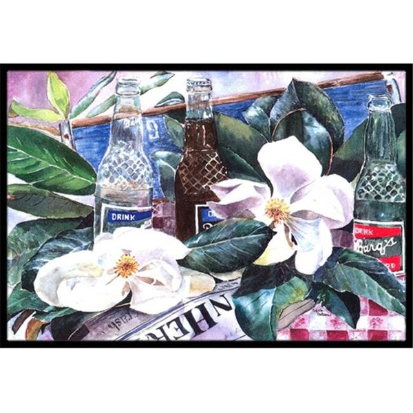 Carolines Treasures 1009JMAT 24 x 36 in. Barqs and Magnolia Indoor Or Outdoor Mat 1009JMAT - main